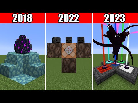 Kristallik games - Evolution of Spawn Wither Storm 2018 - 2023 in Minecraft