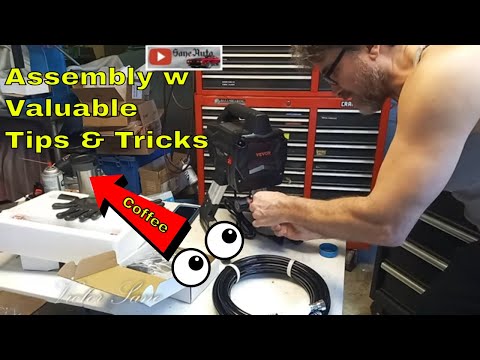 Vevor airless paint sprayer unboxing, assembly and painting