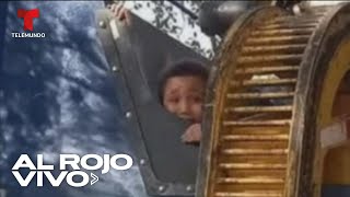 Rescatan a un niño a punto de ser aplastado por una compresora en un camión de basura