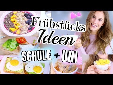 5 DIY gesunde FRÜHSTÜCKS-IDEEN für SCHULE + UNI ♡ BarbaraSofie