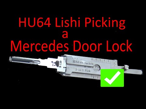 (474) HU64 Lishi Picking & Decoding Mercedes Door Lock
