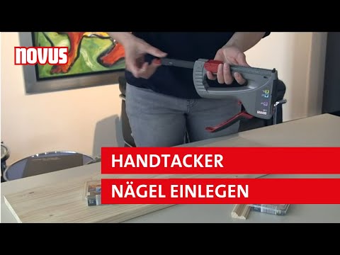 Novus Handtacker Nägel einlegen | Novus Tacker & Tackerzubehör