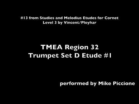 TMEA Region 32 Trumpet Set D Etude #1