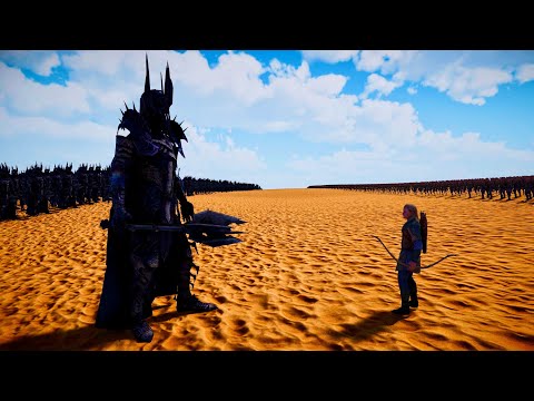 10,000,000 LEGOLAS vs 7,000 SAURON | UEBS 2