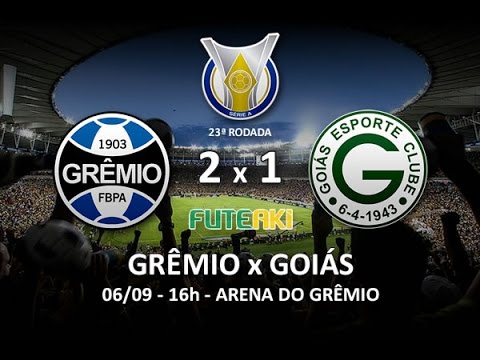 Os gols de Grêmio 2 x 1 Goiás pela 23ª rodada do Brasileirão 2015