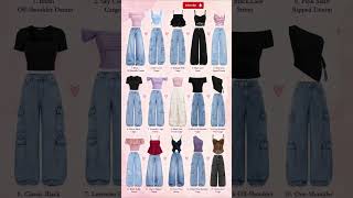 15 Cute Cargo Jeans Outfit Ideas | Girly Tops &amp; Trendy Denim Inspiration ✨ #shorts #ytshorts