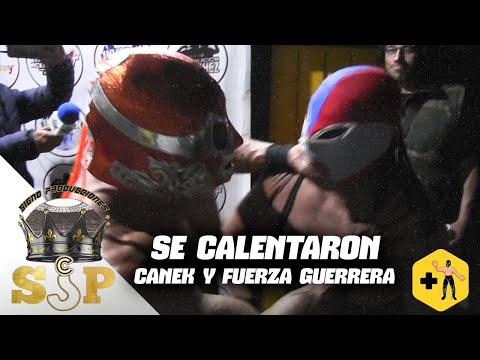 Canek and Fuerza Guerrera got heated and ended up in a fight in the locker room.