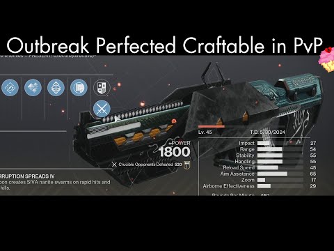 Outbreak is craftable now, but is it good in PvP? | First Impression