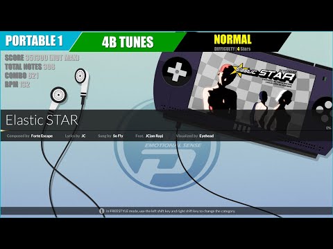[DJMAX RESPECT V] Elastic STAR (4B NORMAL 4) - PORTABLE 1 [720p]