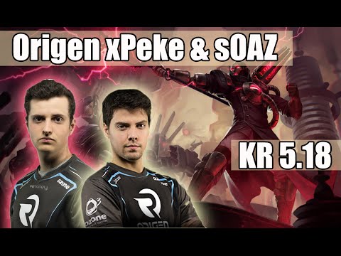 Origen xPeke Viktor vs Talon mid ft. sOAZ Riven top | KR Soloq patch 5.18 | 1080p 60FPS