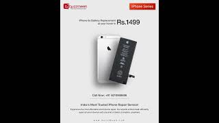 iPhone 6s Battery Replacement at your home in Rs.1499 | #Buzzmeeh