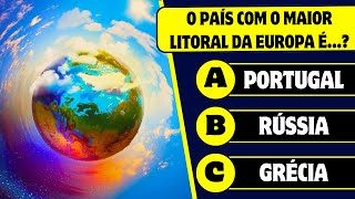 SÓ MESTRE DE GEOGRAFIA ACERTA AS 20 QUESTÕES! SUPER QUIZ DE GEOGRAFIA