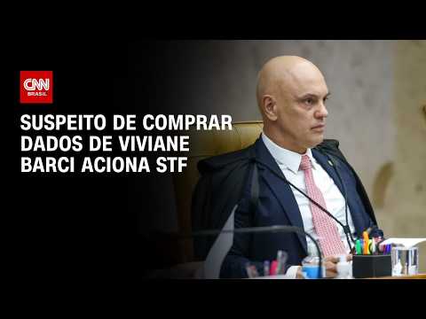 Suspeito de comprar dados de Viviane Barci pede novo afastamento de Moraes | LIVE CNN