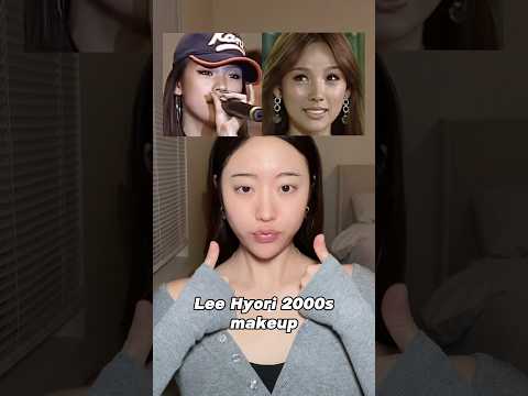 Korean Y2K LeeHyori makeup 🤭 퀸효리 메이크업 ❤️ #makeup #korean #shorts #leehyori
