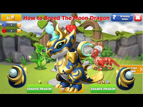 How to Breed The Moon Dragon-Dragon Mania Legends | All Breeding Combination The Moon Dragon | DML
