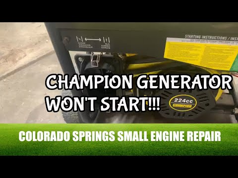Champion Generator Won't Start Small Engine Repair