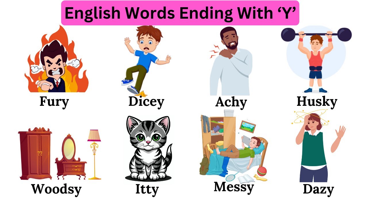 English Words Ending With Y | Meaning & Easy Sentences - YouTube video featuring the word uncertain
