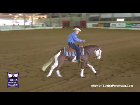 Mighty Joe Gun ridden by Cristiano Coelho  - 2018 Tulsa Reining Classic (Nov. Horse Open, Show 2)