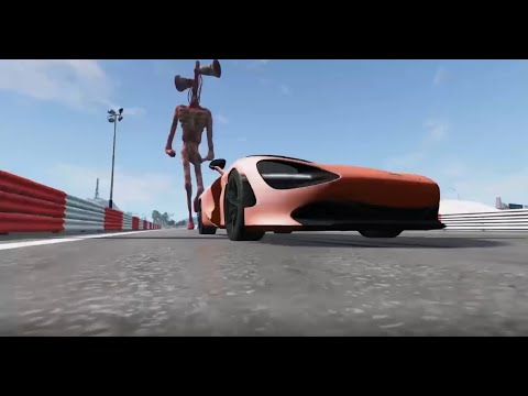 Escape From The Siren Head - BeamNG Drive Fun Madness Incredible Long Jumps - BeamNG.drive