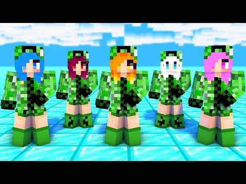 MONSTER SCHOOL : SIMPLE DIMPLE CREEPER SISTERS CUTTIEST - MINECRAFT ANIMATION