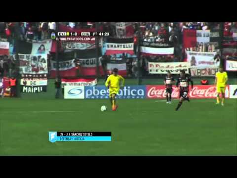 Gol de Sánchez Sotelo. Defensa 1 - Chacarita 0. 8vos de final. Copa Argentina 2015. FPT.