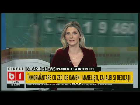STIRI B1 ORA 12.00 DIN 9 NOIEMBRIE 2020: INMORMANTARE CU ZECI DE OAMENI, MANELISTI, CAI ALBI