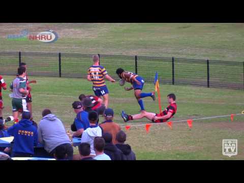 2017 NHRU Round 12 Premier 1 Highlights - Hamilton Hawks Vs Singleton Bulls