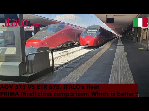 Comparing PRIMA (first) class of Italo's high-speed trains: AGV 575 & ETR 675