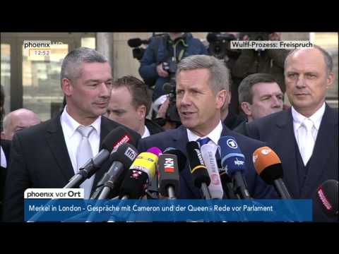 Freispruch für Wulff - Statements nach Urteilsverkündung am 27.02.2014