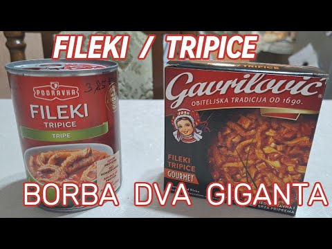 Gotova jela - FILEKI / TRIPICE / ŠKEMBIĆI - borba dva giganta PODRAVKA I GAVRILOVIĆ , ko je bolji ??
