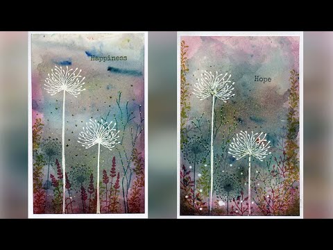 Embossed Dandelions by Tracey Dutton - A Lavinia Stamps Tutorial