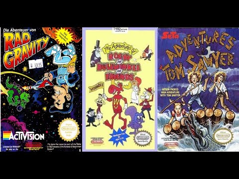 Adventures of Rad Gravity, Adventures of Rocky and Bullwinkle and Adventures of Tom Sawyer for NES