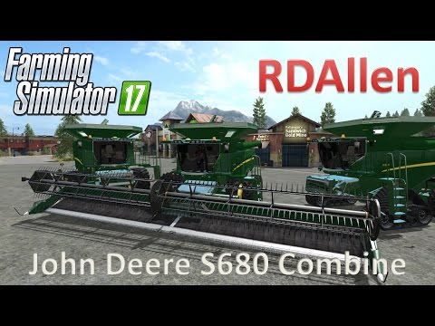Farming Simulator 17 Mod Review - John Deere S680 Combine