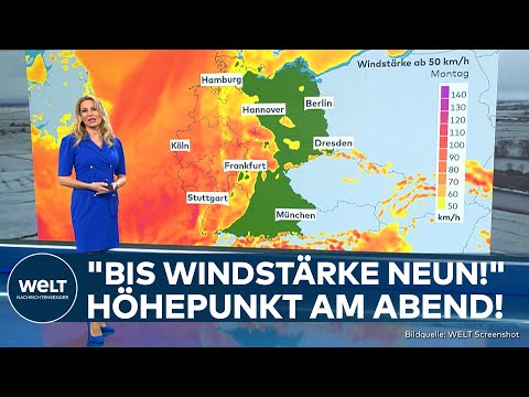 WETTER: Im Westen Sturm! "Böen von 90 Kilometern pro Stunde!" ...und auch der Winter kommt wieder!