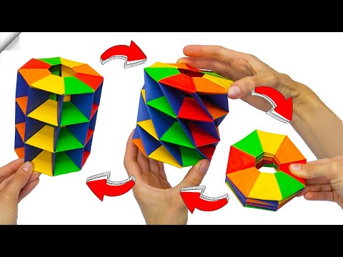 DIY crafts easy Paper toy antistress transformer