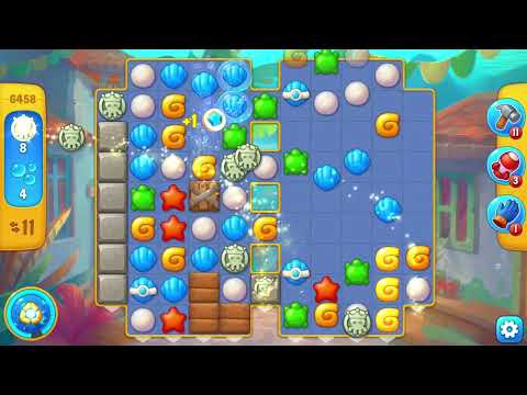 [FISHDOM Walkthrough] Level 6458 (Qua màn - Fishdom)