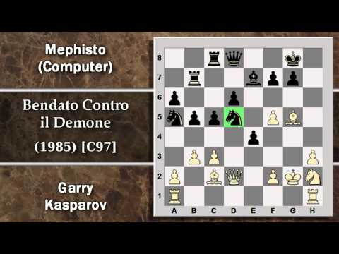 Partite Commentate di Scacchi 76 - Kasparov vs Mephisto - Bendato Contro il Demone - 1985 [C97]