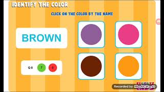 Identify The Color/Colour GAMEPLAY (I OWN NOTHING, CREDIT2EVERY1.)