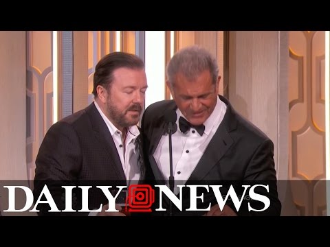 UNCENSORED: Ricky Gervais asks Mel Gibson raunchy question