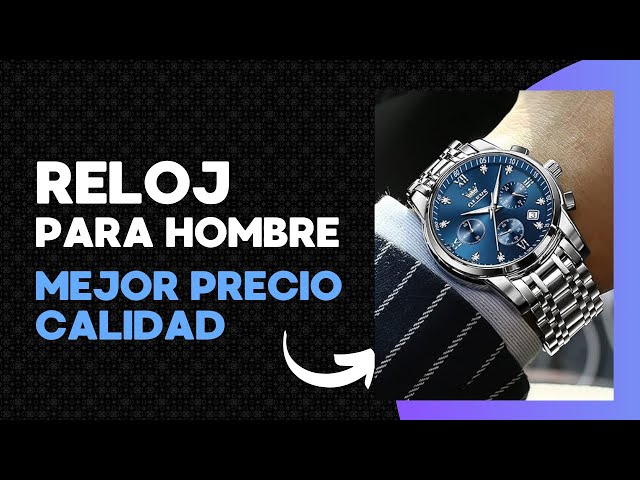 Vídeo relacionado con OLEVS - Reloj para hombre, resistente al agua, esfera azul, reloj de vestir masculino, lujo, acero inoxidable bicolor, con día y fecha, clásico de moda, deportivo, cuarzo, esfera grande, Pulsera