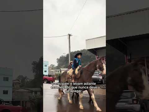 Cavalgada no Boqueirão do Leão: Tradição Gaúcha que Resiste! #riograndedosul #tradicao #cavalo
