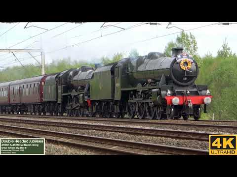 Double Headed Jubilees: 45596 & 45690 at Bamfurlong - 27th April 2022