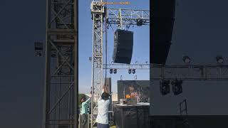 New Ahuja and RCF line array JBL speaker top and live program setup in 2023#viral #shorts