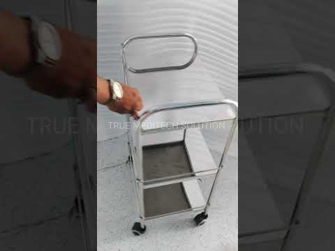 Stainless steel bed side table, number of drawer: 3