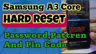Hard Reset Samsung A3 Core | How To Unlock Password A3 Core | Za Mobile Tech