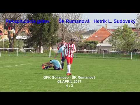 Rekapitulácia gólov       Šk Rumanová   Hetrik L.Sudovský