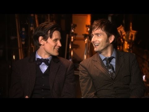 Matt Smith and David Tennant Behind the Scenes of the Doctor Who 50th Anniversary Special - BBC