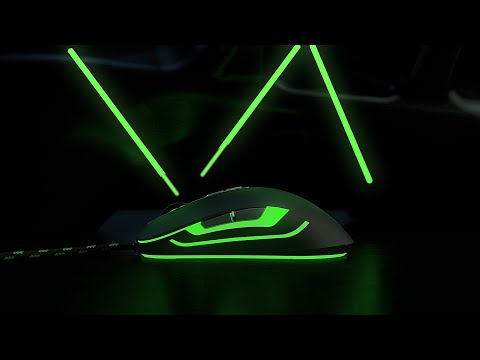 Galinga Žaidimų pelė eShark Shinai V2, Pixart PMW 3360 jutiklis, Huano Switch, su RGB pašvietimu video