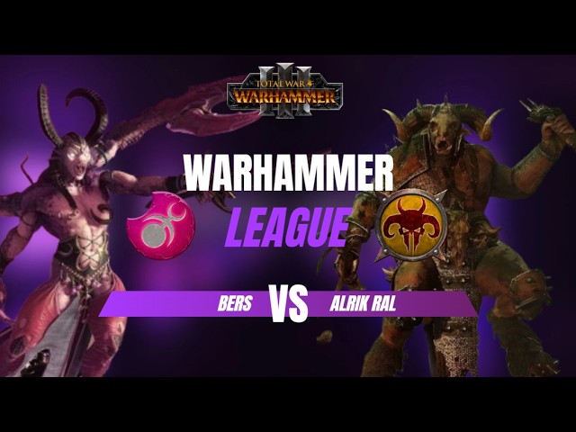 Berserk (Slaanesh) vs Alrik Ral (Beastmen) -  Game 3 - Warhammer League #3