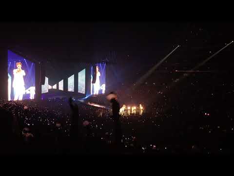 I Need U + Run - 180906 BTS Love Yourself WORLD TOUR in Los Angeles (Staples Center)